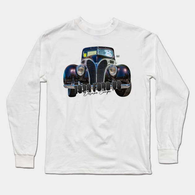 1938 Ford V8 Deluxe Coupe Long Sleeve T-Shirt by Gestalt Imagery